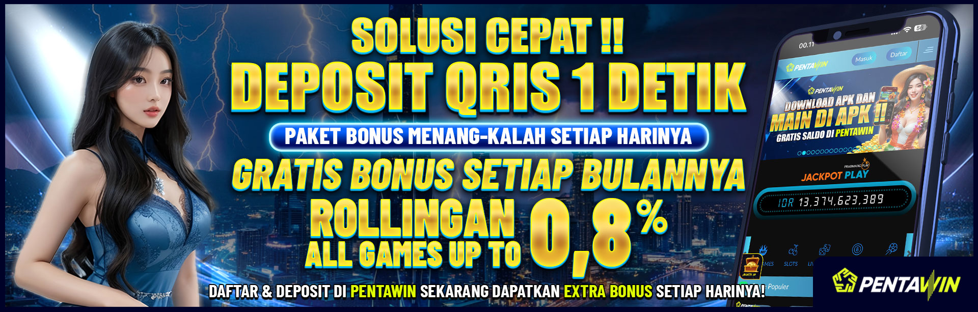 DEPOSIT QRIS 1 DETIK
